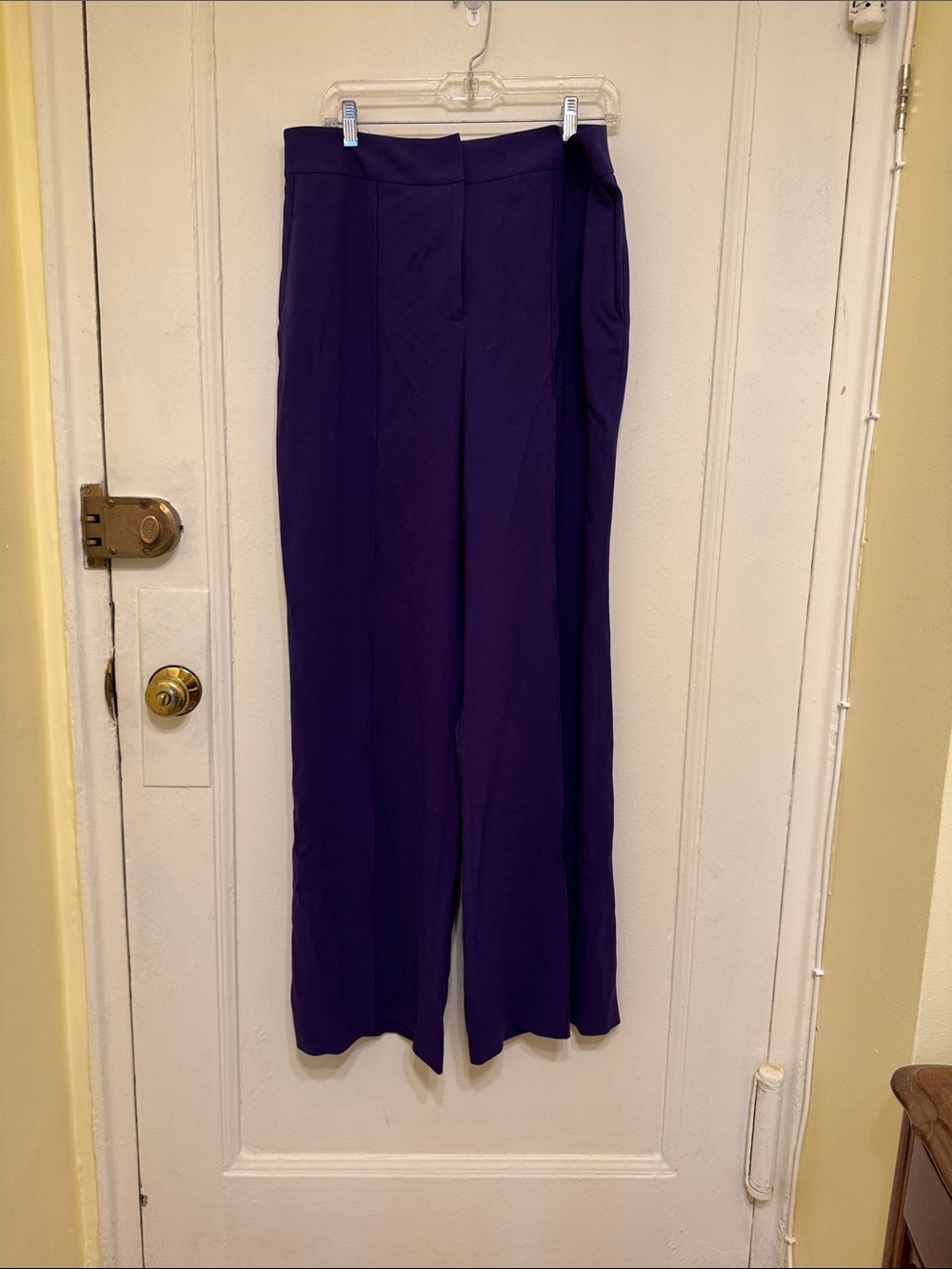 Elie Tahari Purple Wide-Leg Trousers